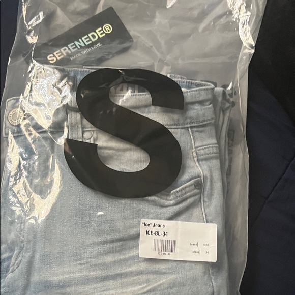 Men's Skinny Jeans - Light Blue - Picture 1 of 1